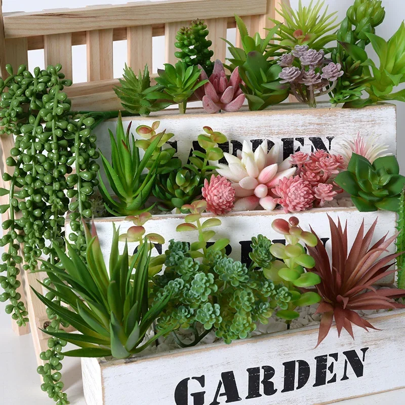 10/20 szt. Sztuczne sukulenty  – Bonsai Garden For Home recenzja i cena